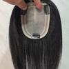 Hand-Knitted Fluffy Real Hair Topper for Women: Conceal White Hair, Invisible Hair Replacement.
