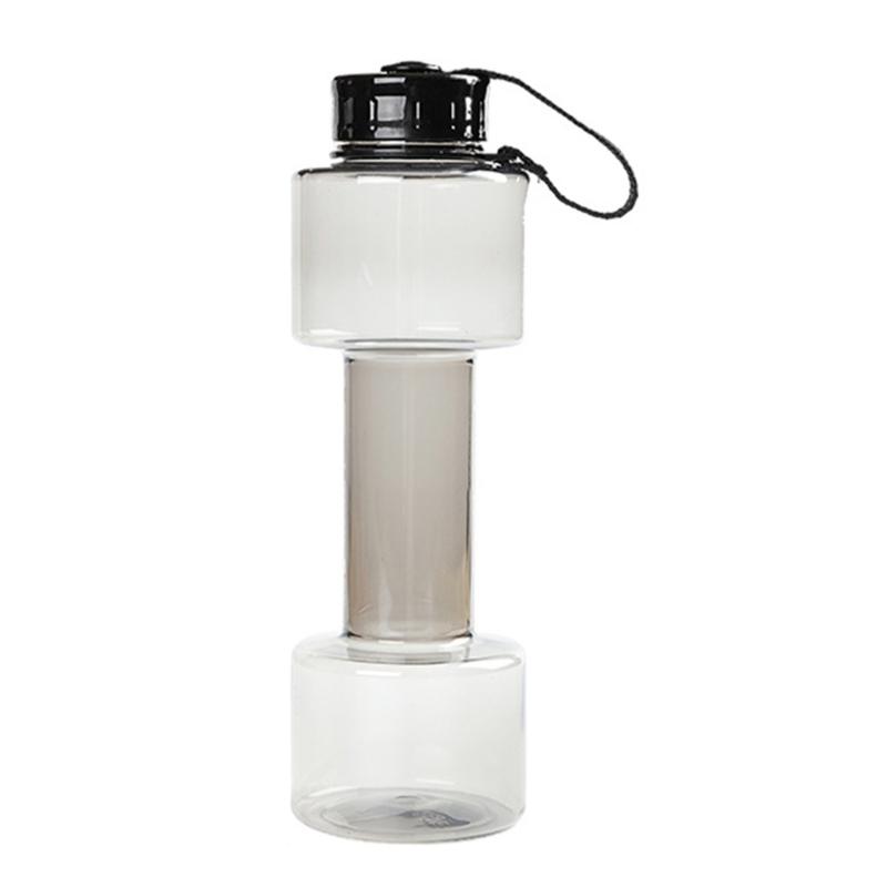 700ml Water Bottle Dumbbell Shaped Bicycles Drinking Bottle Leakproof Bottle For Gym, School, Cycling, Outdoor Sports