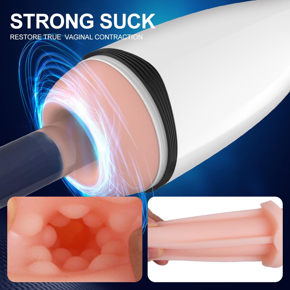 Automatic Male Masturbator Sexy Toys For Men Blowjob Sucking Masturbation With Vibrator Realistic Vagina Onahole Pussy Adult Sex
