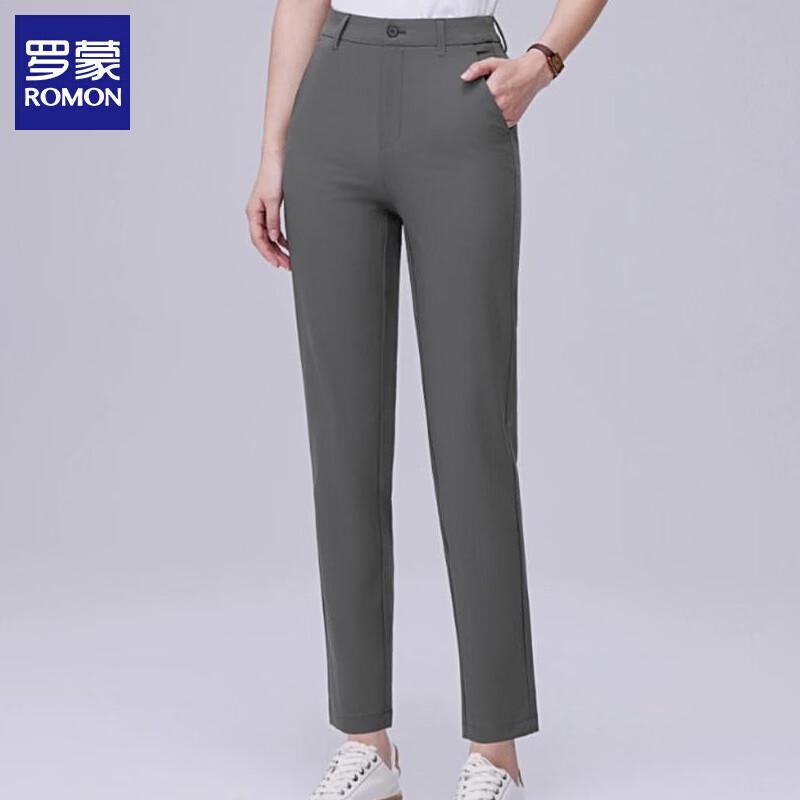 ROMON Women s Business Casual Four-Way Stretch Trousers 36