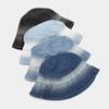 Denim Bucket Hat New Contrasting Color Washed Retro Basin Hat Women's Tide Spring and Summer Outdoor Sun Protection Hat