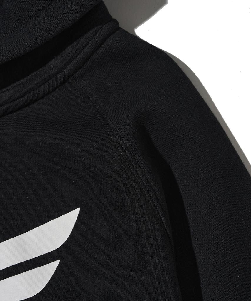Felpa con cappuccio e zip Phyps Motorcycle Honda Racing Logo_Nera