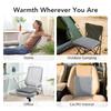 1PC Electric Heated Mat Winter Breathable Comfort Seat Heater Portable USB 4 Adjustable Heated Seat Mat with Controller 37x35cm