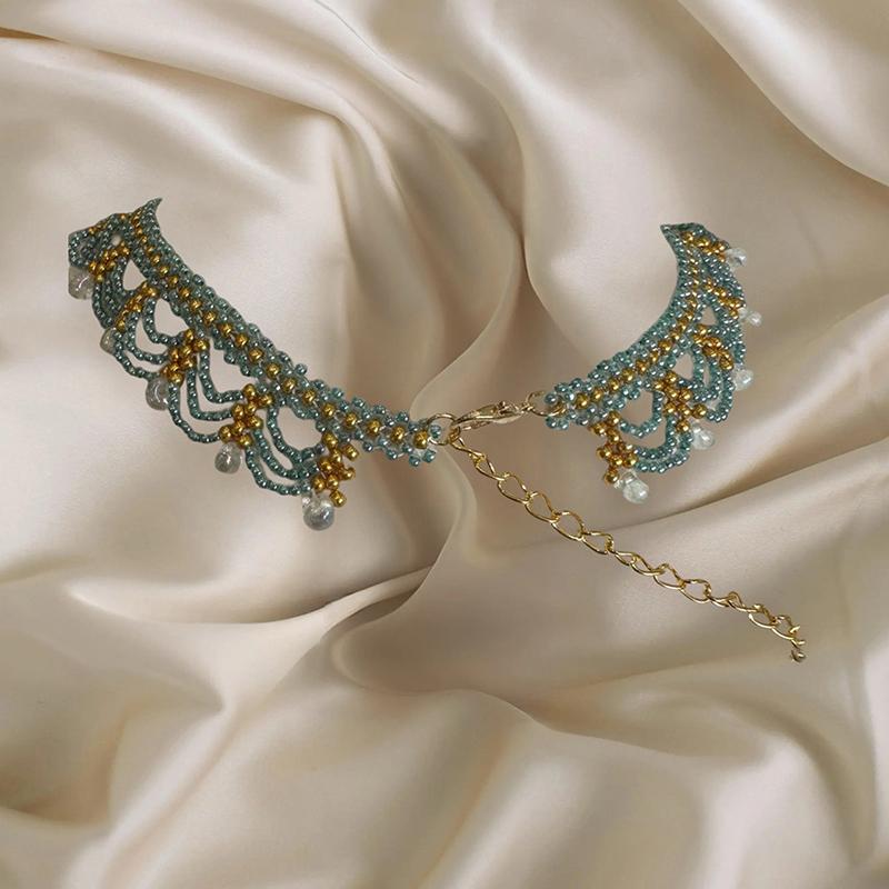 New Multi-layer Lace Tassel Necklace For Women 2025 New Unique Design Collarbone Chain Gift