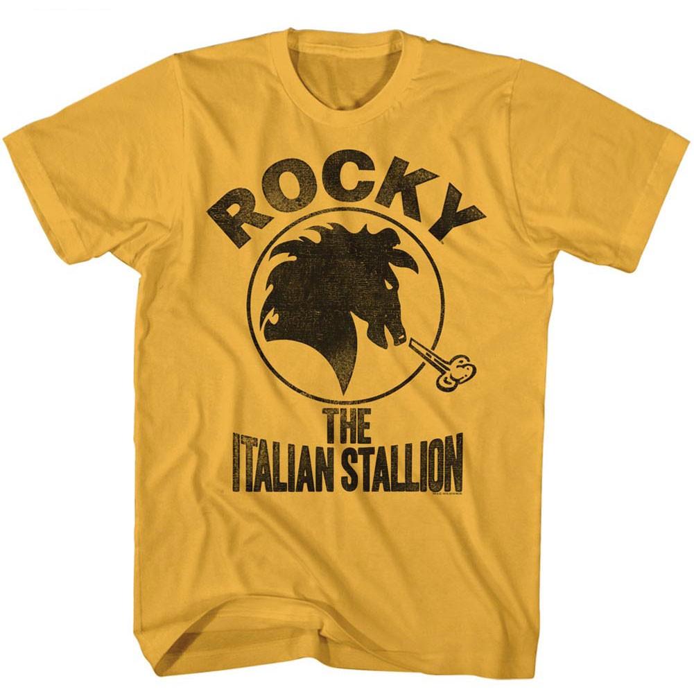 Men s Rocky Itallionstallion T-shirt Small Ginger L