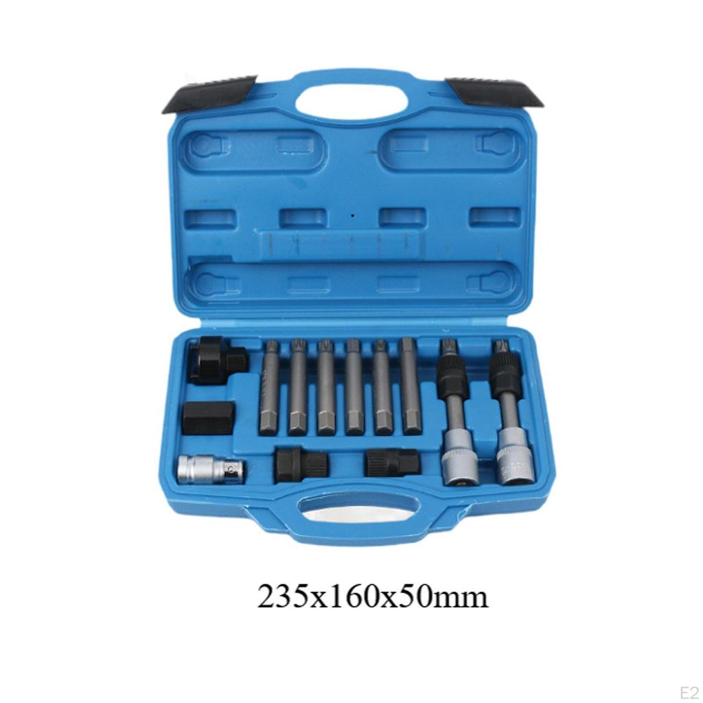 13x Alternator Pulley Removal Tool Set Heavy Duty Flywheel Maintenance Tools