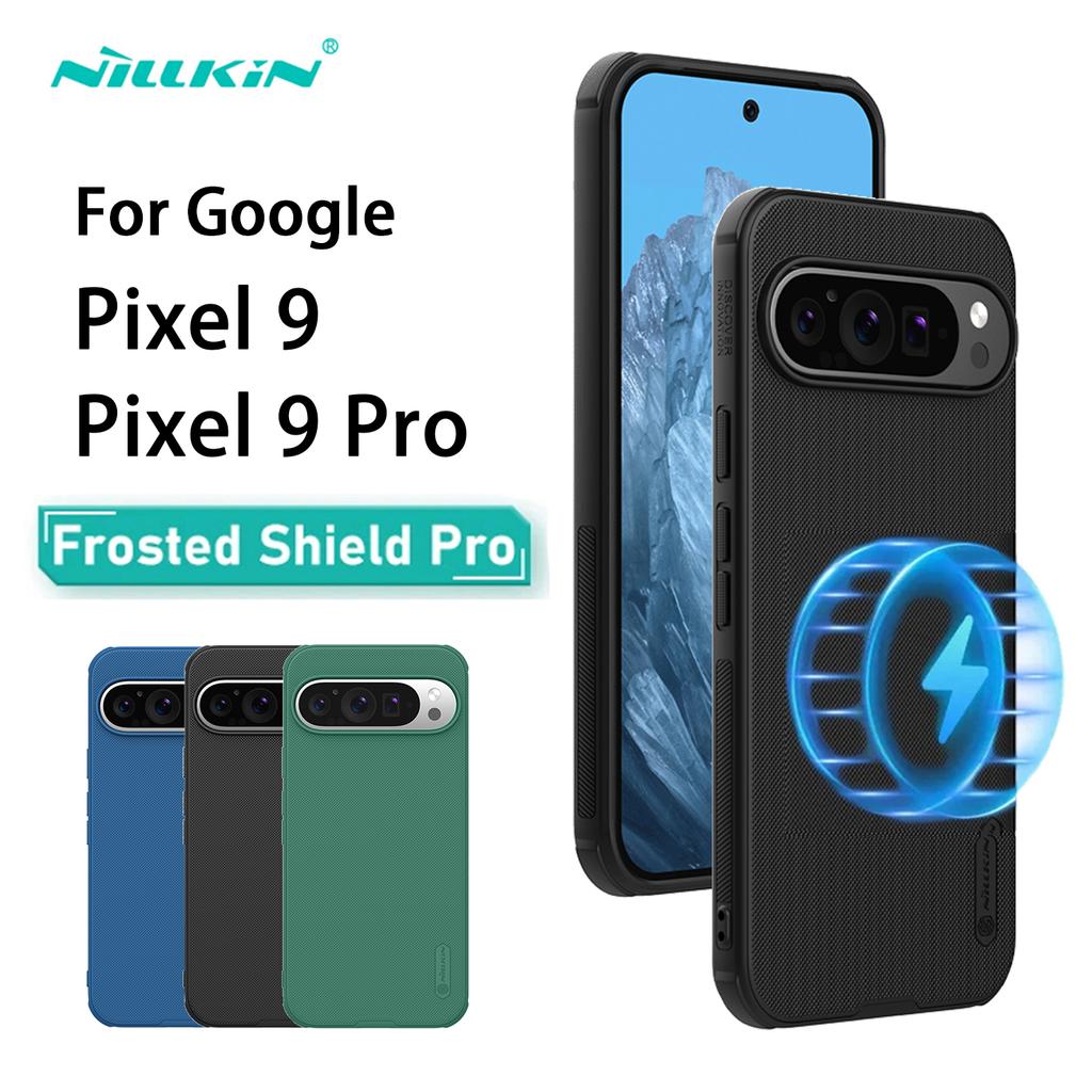Pro Google Pixel 9 Pro pouzdro na telefon Nillkin Super Frosted Shield Pro Magnetic Hard PC+TPU Shell Shockproof Back Cover