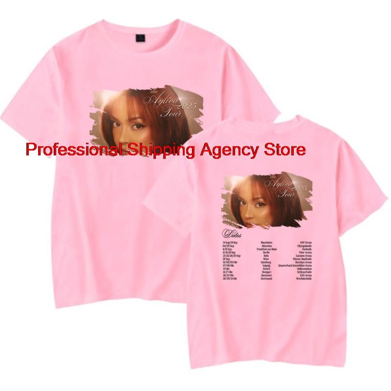 Ayliva Tour T-Shirts Merch T-Shirt Sommer Für Damen Unisex Unisex Freizeit Kurzarm Kleidung Mode Streetwear