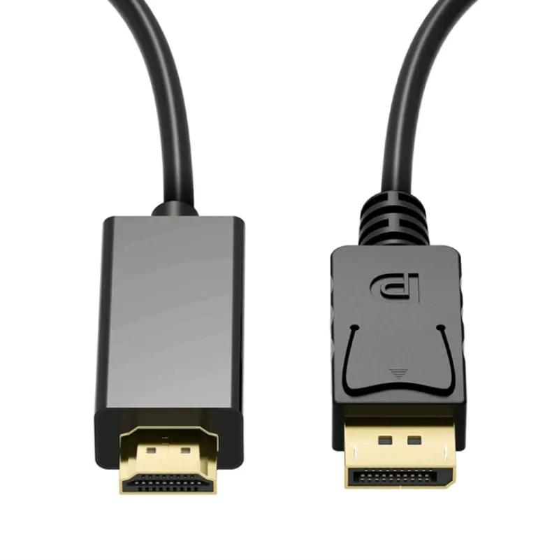 1.8M Dp to HDMI-Compatible Cable 4K HD Adapter Display Cable Computer Monitor Cable Converts Large Dp to HDMI-Compatible