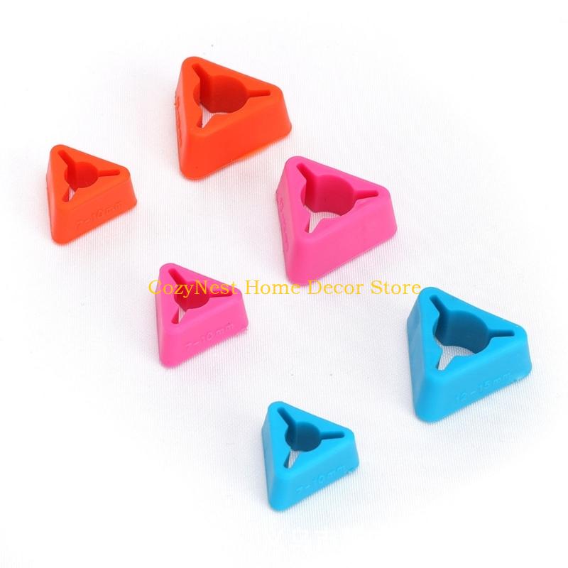 92MF 18Pcs Knitting Needle Point Protectors Triangular Knitting Needle Stoppers China Mainland