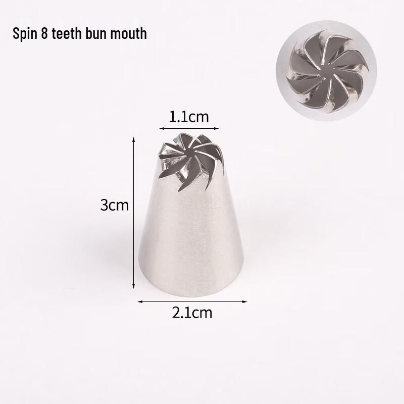 

Насадка для кондитерского мешка Zhaoran с 8 зубцами