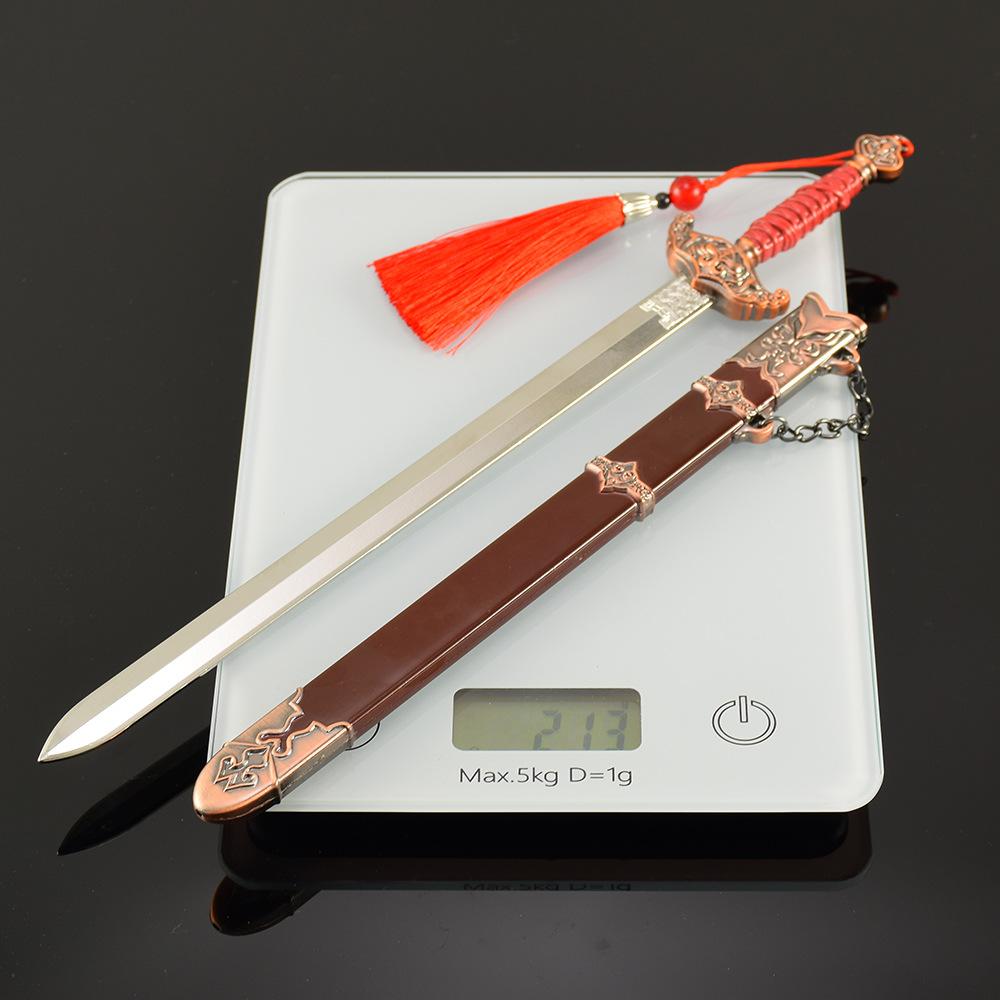 30Cm Naraka: Bladepoint Game Peripherals Noble Blade Metal Model Collectible Desk Ornaments Cosplay Sword Toy Prop Boy Gifts