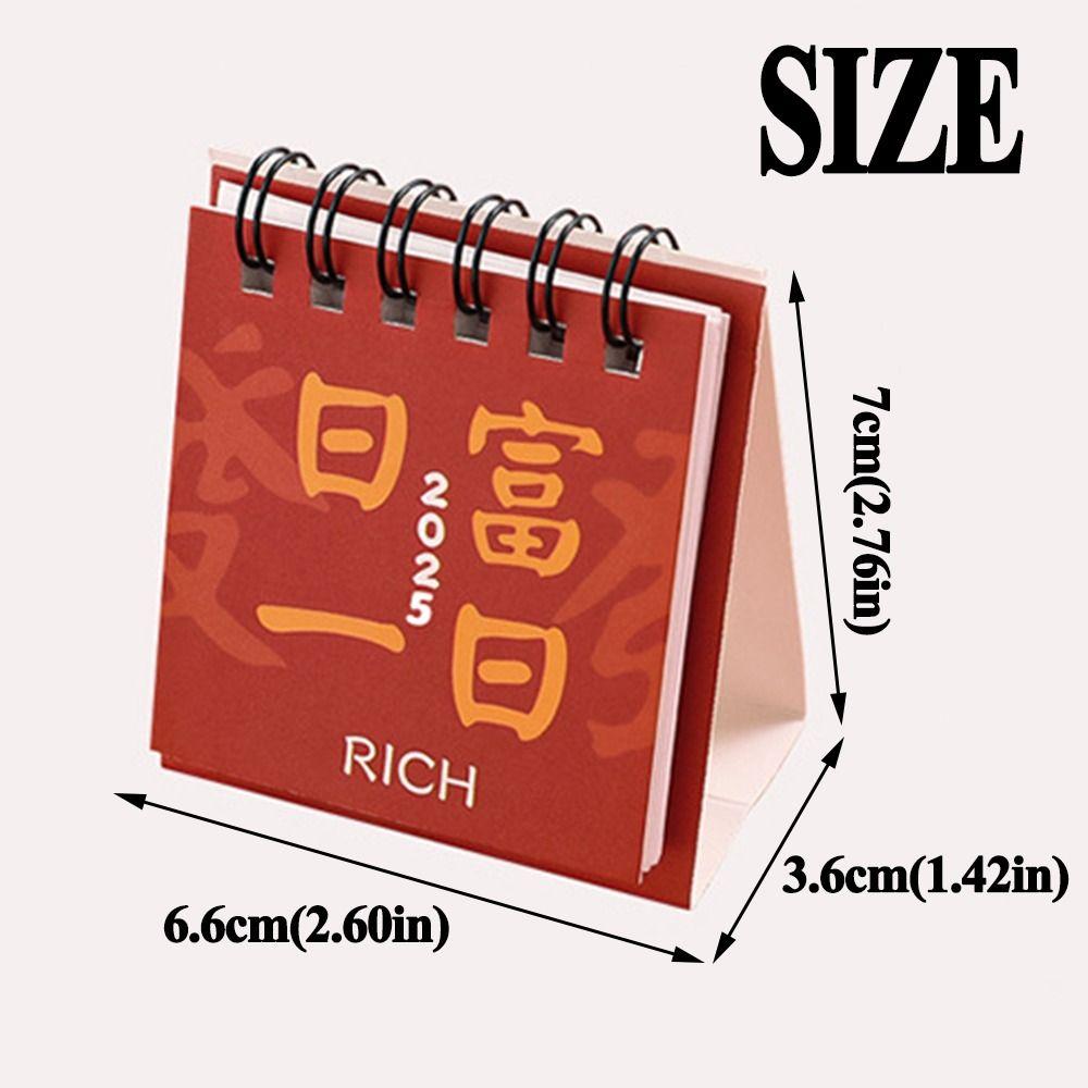 Thick Paper Mini Desk Calendar 18-Month Monthly Planner Agenda Table Planner  Home