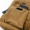 Winter Men's Corduroy Vest Plus Velvet Cotton Padded Warm Jacket Sleeveless Coat Stand Collar Waistcoat Outerwear Oversize