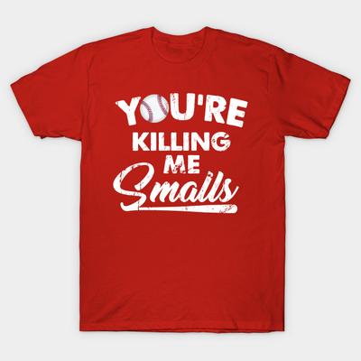 Herren Schwarzes T-Shirt mit Aufdruck You'Re Killing Me Smalls No-Cut Transferpapier Druck Baumwoll-T-Shirt