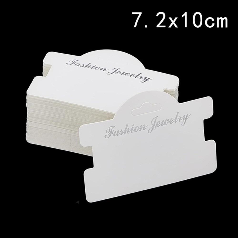 

100pcs Love Jewelry Tags Bracelet Display Handmade Hanging Blank Tag for Small Business B White