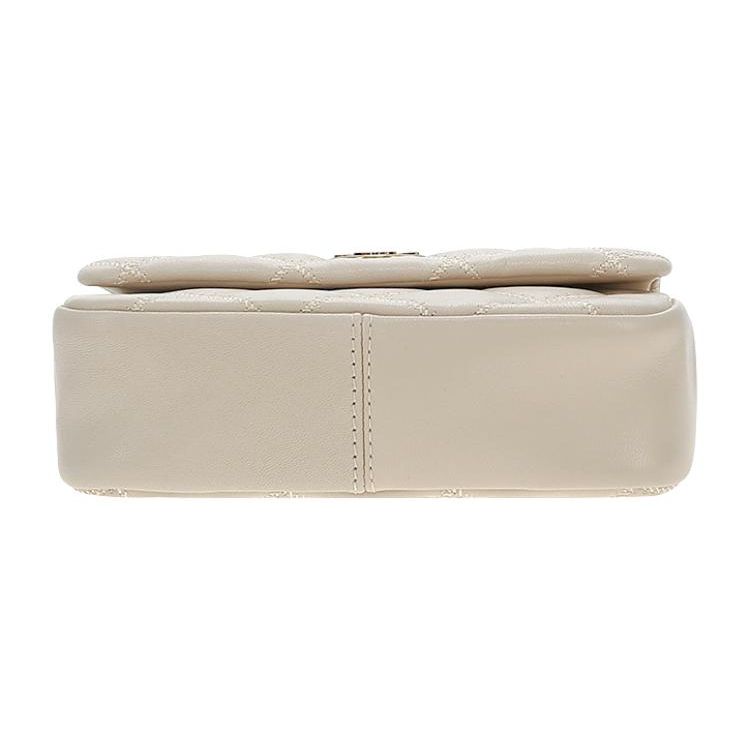 Tory Burch TB-Willa Solid Color Diamond Quilted Flap Chain Shoulder Crossbody Bag Women Handbags Cheese-White 153399-724