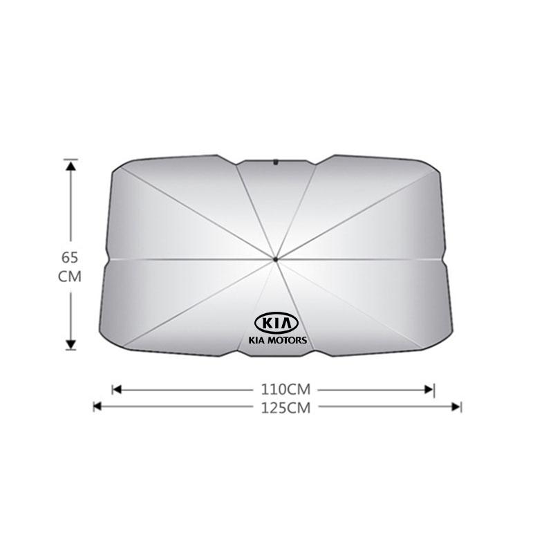 AANY1 Car Sunshade Umbrella Front Windshield Sunshade Uv Umbrella For KIA KN K3 K5 Sportage Sorento Picanto Ceed RIO 2 3 4 Accessories