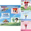The Powerpuff Girls Plush Keychain With Checkerboard Pattern For Backpack Decor And Gifts