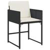 VidaXL 17-piece Garden Dining Set Cushions Black Braided Resin 3278189
