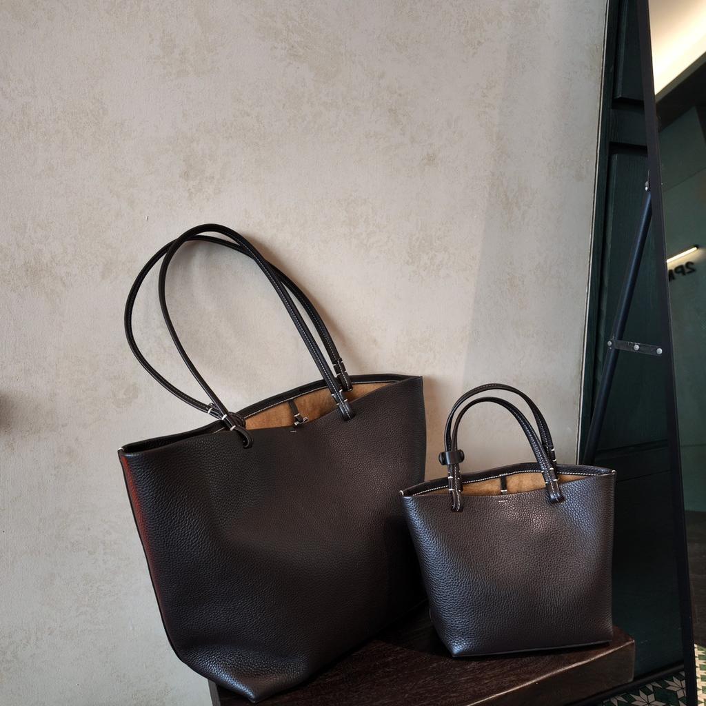 2025 N+eue einfache lässige Tragetasche große Kapazität Mutter-Kind-Tasche erste Schicht Rindsleder Handtasche Pendler Umhängetasche Damen