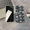 White bow is suitable for iPhone15 mobile phone case 14PROMAX all-inclusive 13/11 anti-drop 16/15 protective case 17.