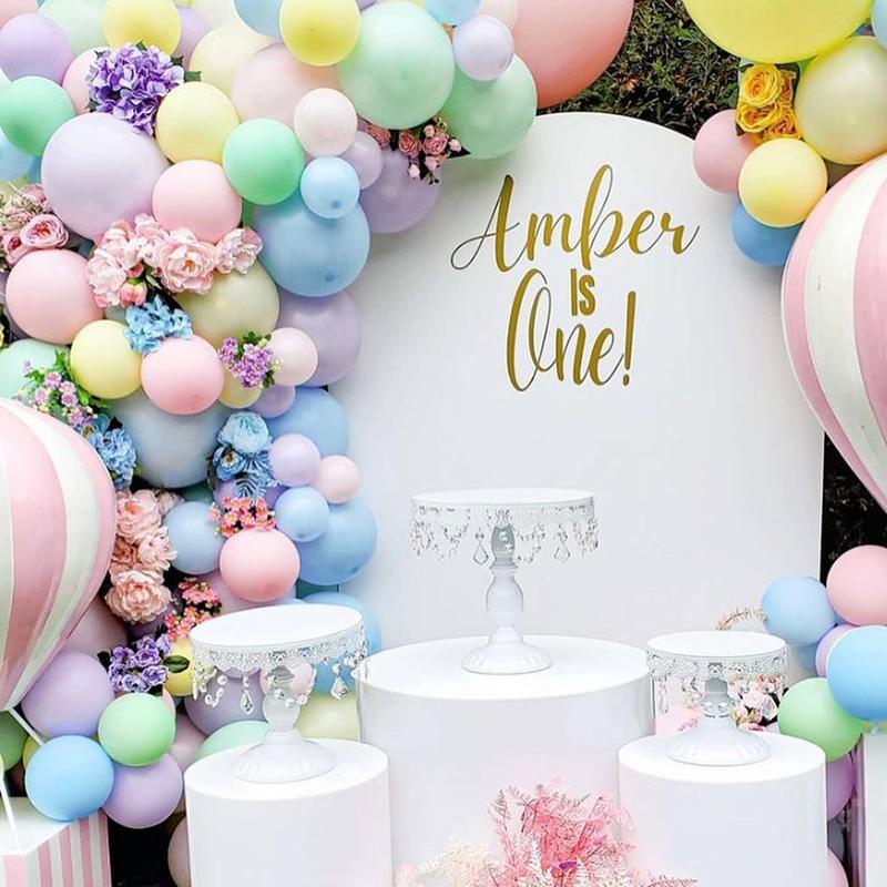 Macarons rainbow Color Birthday Latex Balloon Chain Set rainbow Balloon Arch Party Decoration Balloon Arch Set
