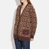 New COACH Glitter Twill Leather Shoulder Bag, Crossbody Bag, Wallet Mini Women's Burgundy CF469-IMBCY