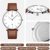 Ben NeviS Men S minimaliSt Analog Watch Brown White 32 x8S