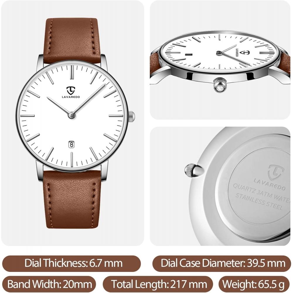 Ben NeviS Men S minimaliSt Analog Watch Brown White 32 x8S