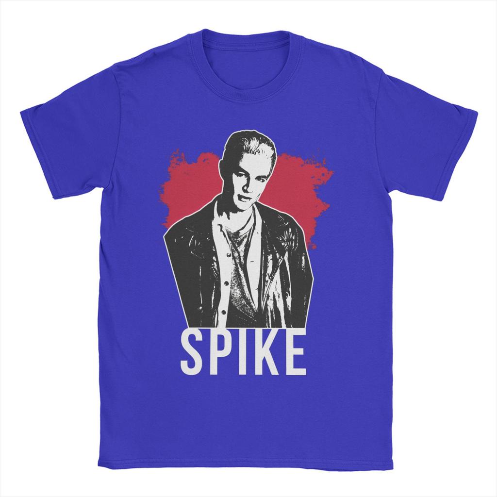  Buffys The Vampires Slayers Spike  T Shirts Men's  100% Cotton Leisure T-Shirt Crewneck Fashion Tees Short Sleeve Tops Original