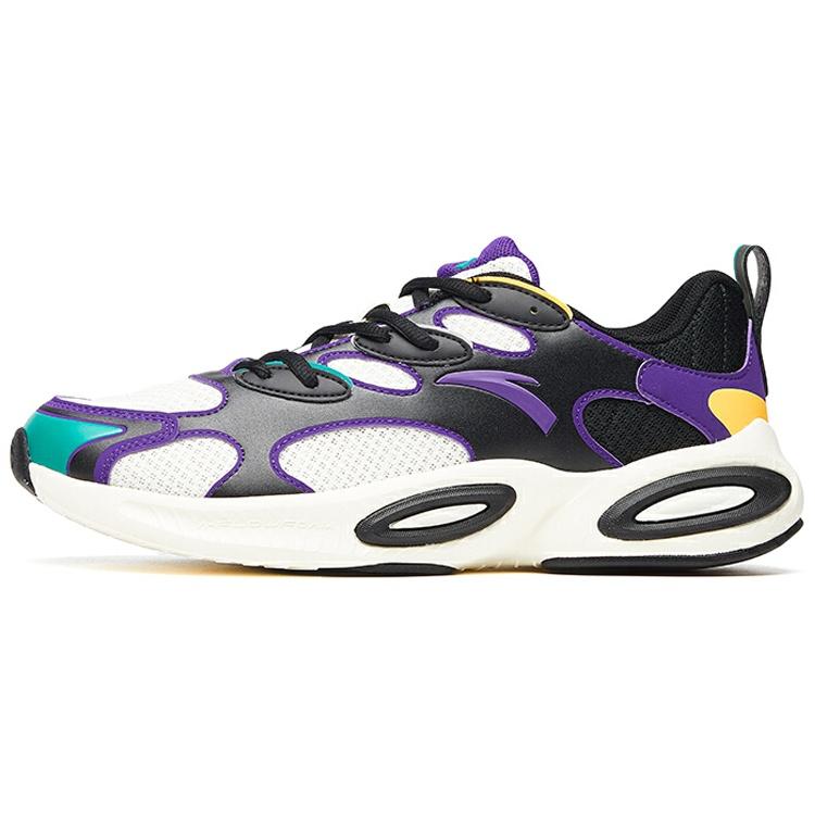ANTA Run Collection  White Black Purple  Men s 112025591-1 EU 42.5