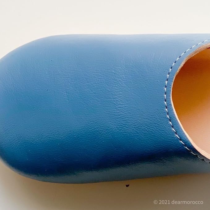 Simple Babouche Light Navy [dear Morocco] Bag, (18.0 Cm)