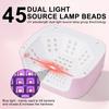 High Power Nail Lamp 45 UV LED Gel Nail Light With 4 Timers and LCD Display Quickly Curable Gel Nail Polish LED Dryer Tools