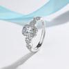 Lindon Classic Copper Alloy Zircon Ring Ladies Jewelry Wedding Promise Party Gift
