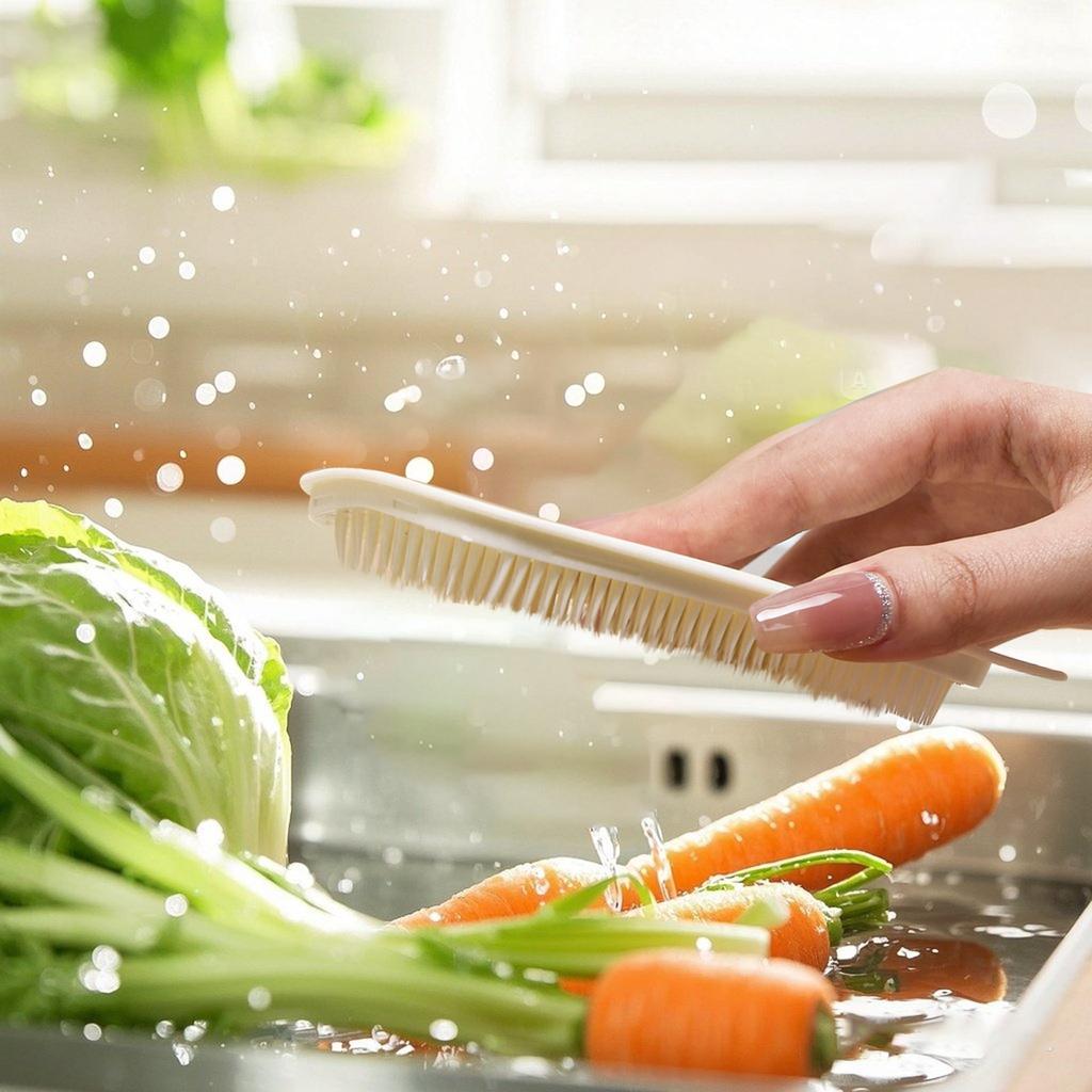 Cepillo para Verduras Cepillo para Verduras Cepillo para Alimentos Cepillo para Verduras Cepillo para Verduras Cepillo para Alimentos Cepillo Limpiador de Frutas y Verduras Utensilios de Cocina