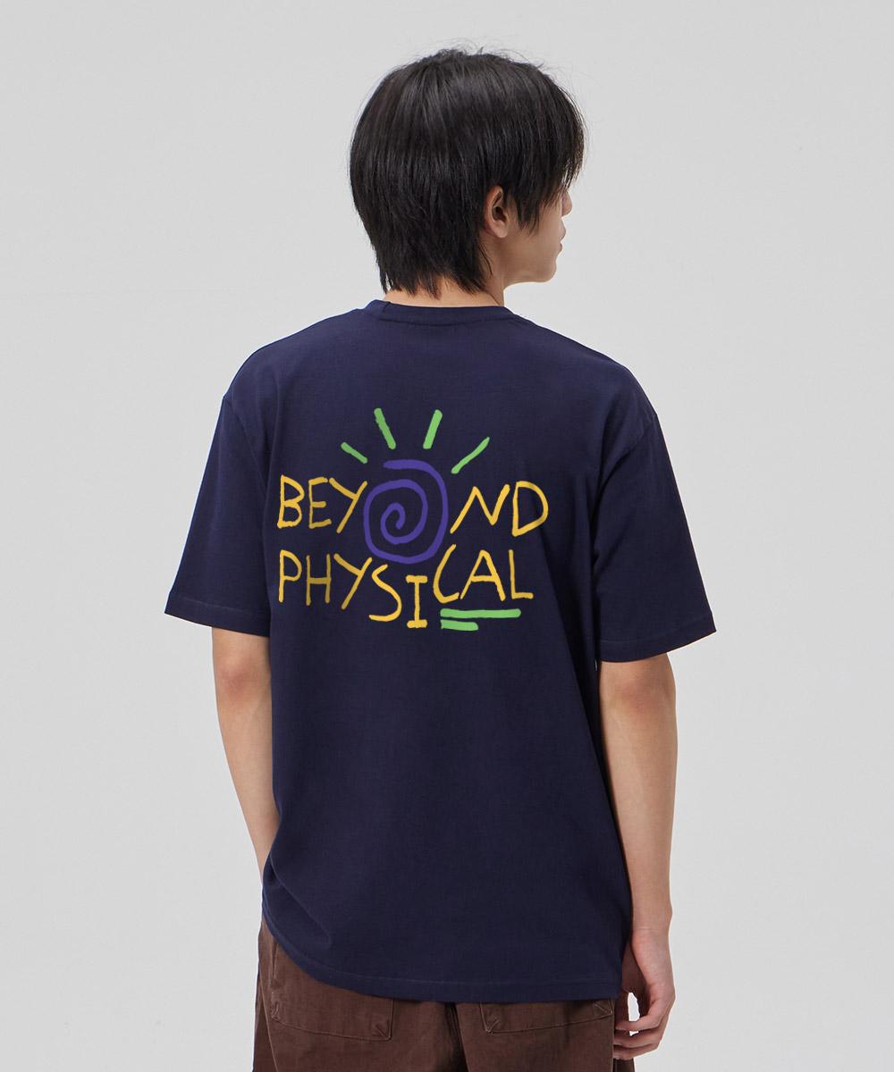 Astral Projection [Beyond Physical] Cotton Loose Fit Short Sleeve T-Shirt_Space Navy Xxl