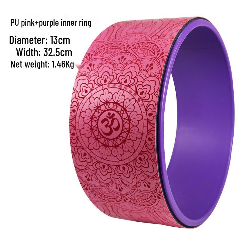 Yoga Wheel Shoulder Opener & Backbend Ring - Cork Pilates Circle for Flexibility & Fitness