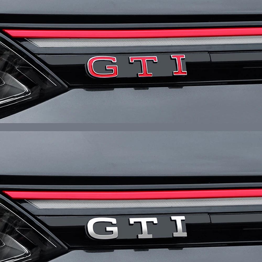 Golf 3 4 MK3 MK4 2026 Hot For VW VOLKSWAGEN 1pc Black/Red 3D ABS GTI Letter Front Grille Emblem Replacement Style Suit For VW Go