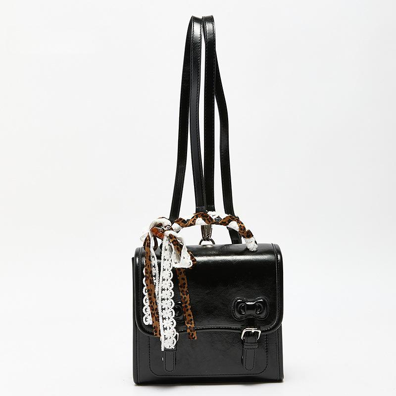 2025 New Autumn Women's Preppy Backpack: Versatile, High-End, Sweet Small Square Handbag