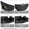YAPJEB Waist Large with Earphone Multifunctional for and Outdoor Activities Water-Repellent Pouch, Capacity, 3-Way, Lightweight, Hole, Running,