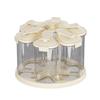 Sealed 6 Grids Grain Storage Box Food Grade Rotating Rice Container Grain Dispenser  Kitchen Use