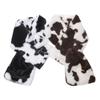New Fashion Winter Black White Pink Faux Fur Cow Scarf For Women Ladies Scarves