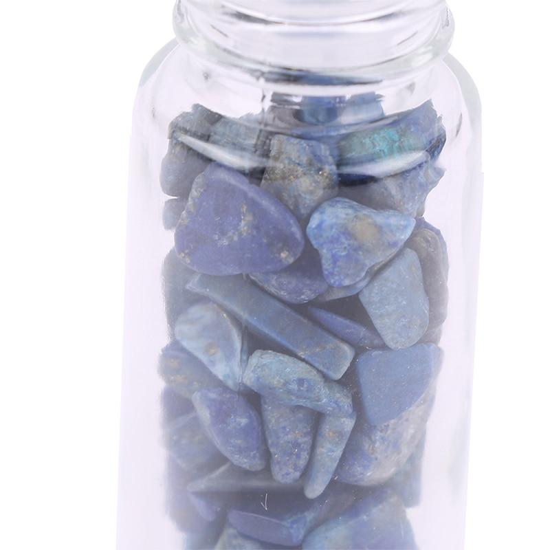 10ml Natürlicher Edelstein Roll-On Flasche Nachfüllbar Ätherisches Öl Körperparfüm Glas innen Heilkristall Schönheits-Chips 1 Stück