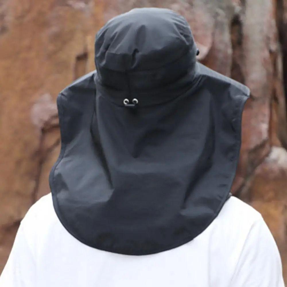 Foldable Solar Fan Hat With Net Mesh Fishing Bucket Hat Fashion Mosquito Head Net Hat  Fishing