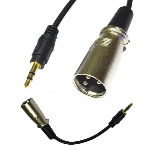 XLR Microphone Cable Converter, 3.5mm Male To XLR Male Cable, 3.5mm TRS Stereo Mini Jack AUX Cord Audio Cable (15cm)