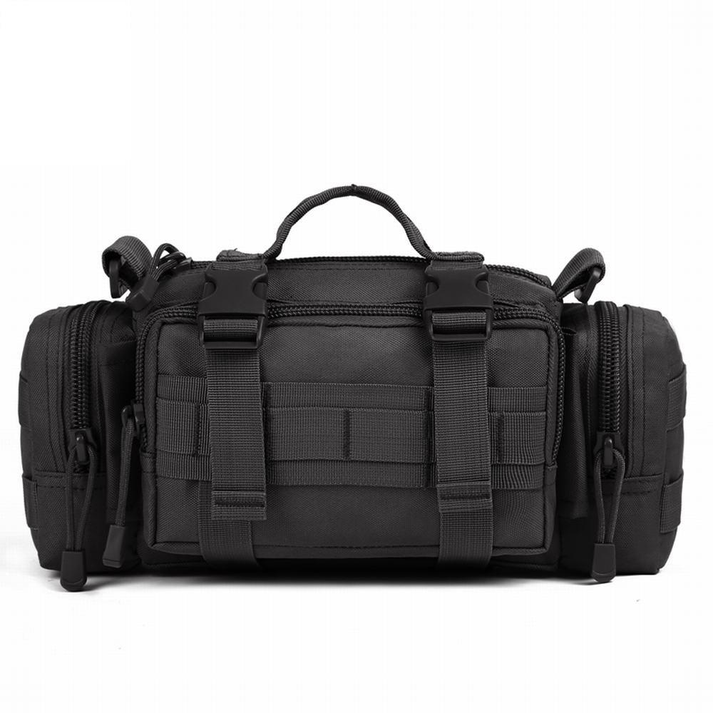 Phoenix Ikki Magic Tactical Handbag with Multiple Camouflage and Waterproof Ideal for and Multifunctional Waist Crossbody and Outdoor Black 3-Way