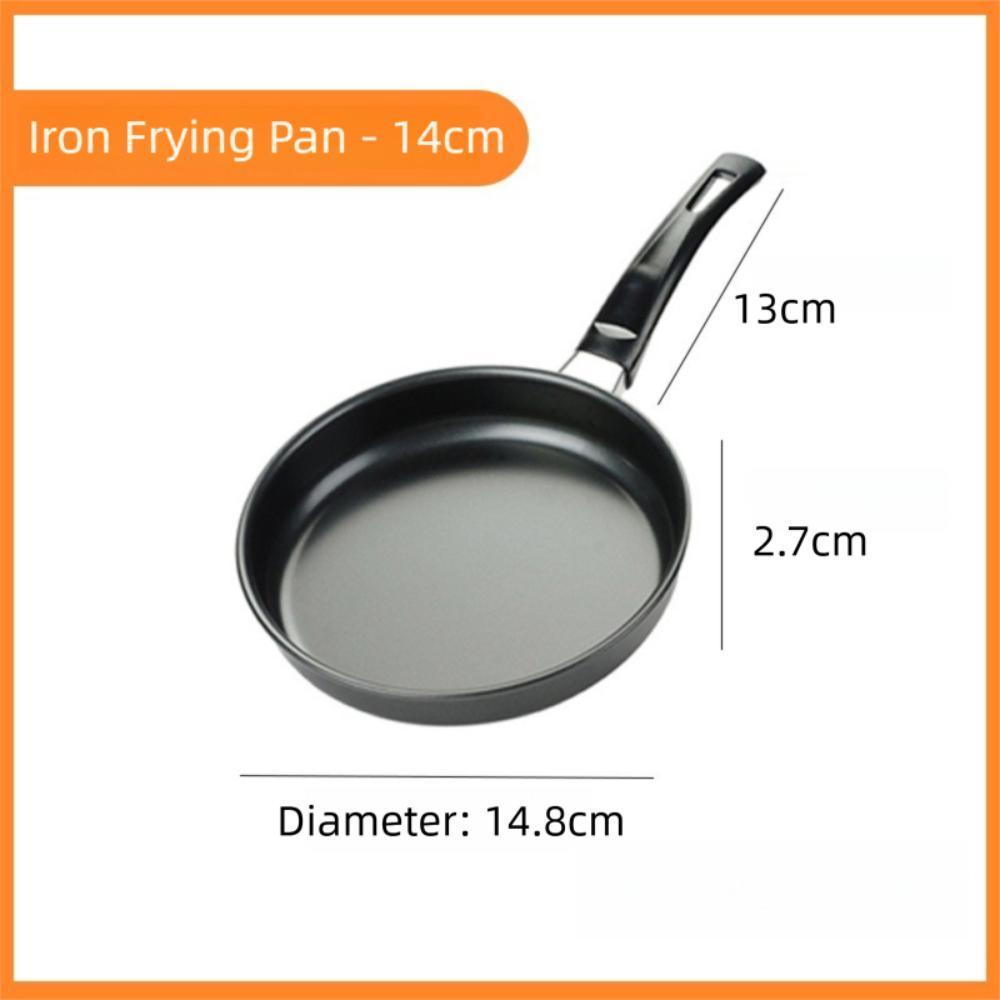 

14cm/16cm/18cm Mini Frying Pan NonStick Omelet Pan Thickened Saucepan Gas Induction Cooker