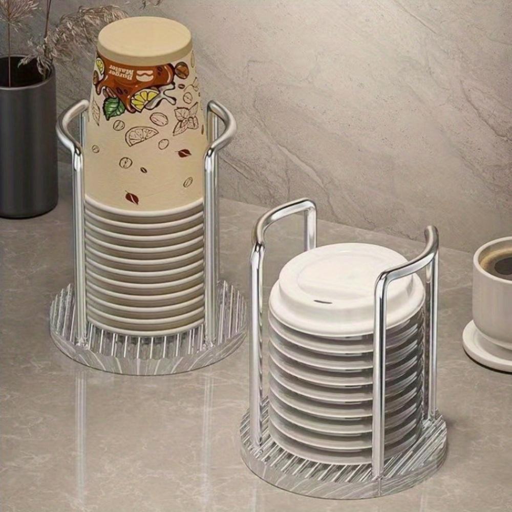 

1PC Cup Storage Holder Rack Shelf Water Tea Cups Acrylic Dispenser Cup Rack Shelf Mug Display Stand Home Organizer Supplies золотий