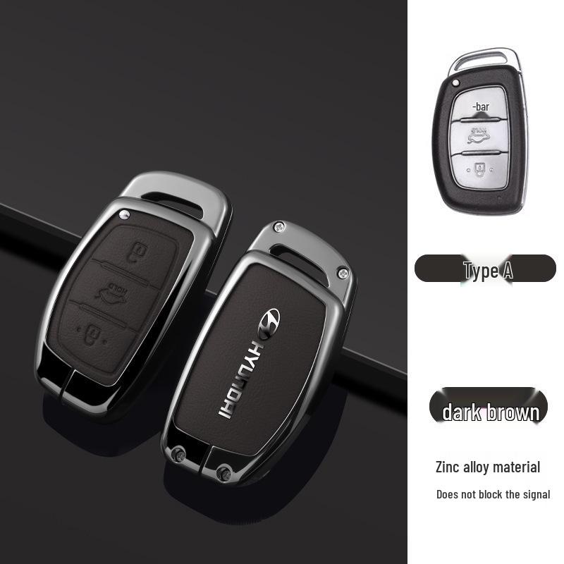 Key Cover Compatible with Beijing Hyundai Ix35, Elantra, Festa, Verna, Ix25, Santa Fe - Premium Men's Bag Case